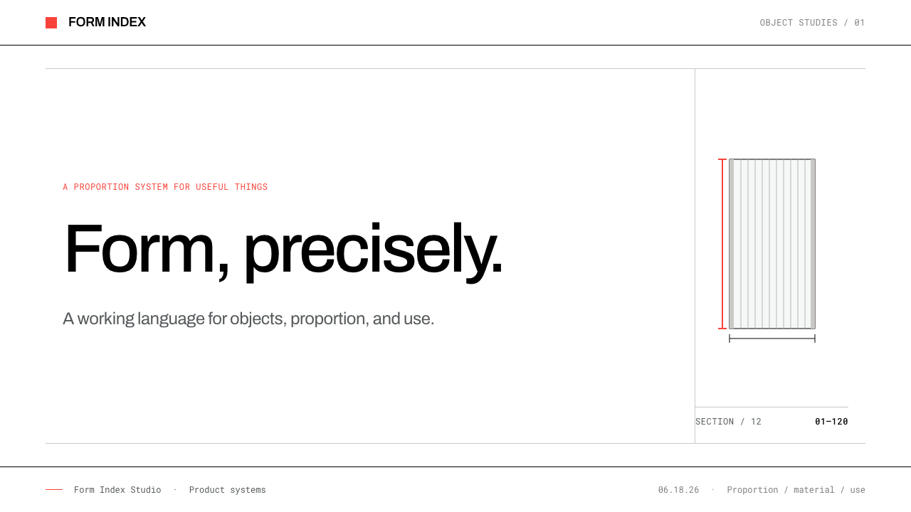 Lella Vignelli Product design style applied to a Slide · cover