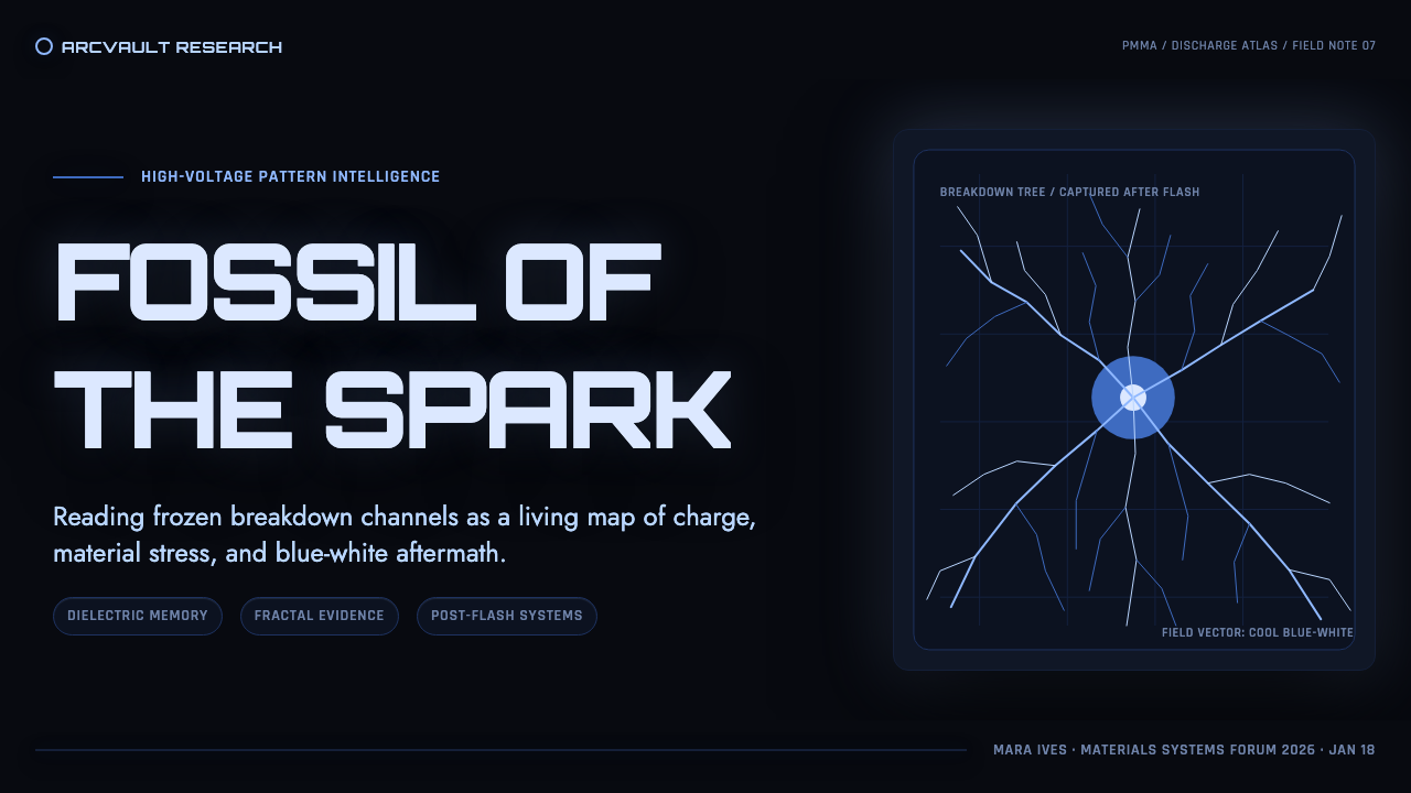 Lichtenberg Figure design style applied to a Slide · cover