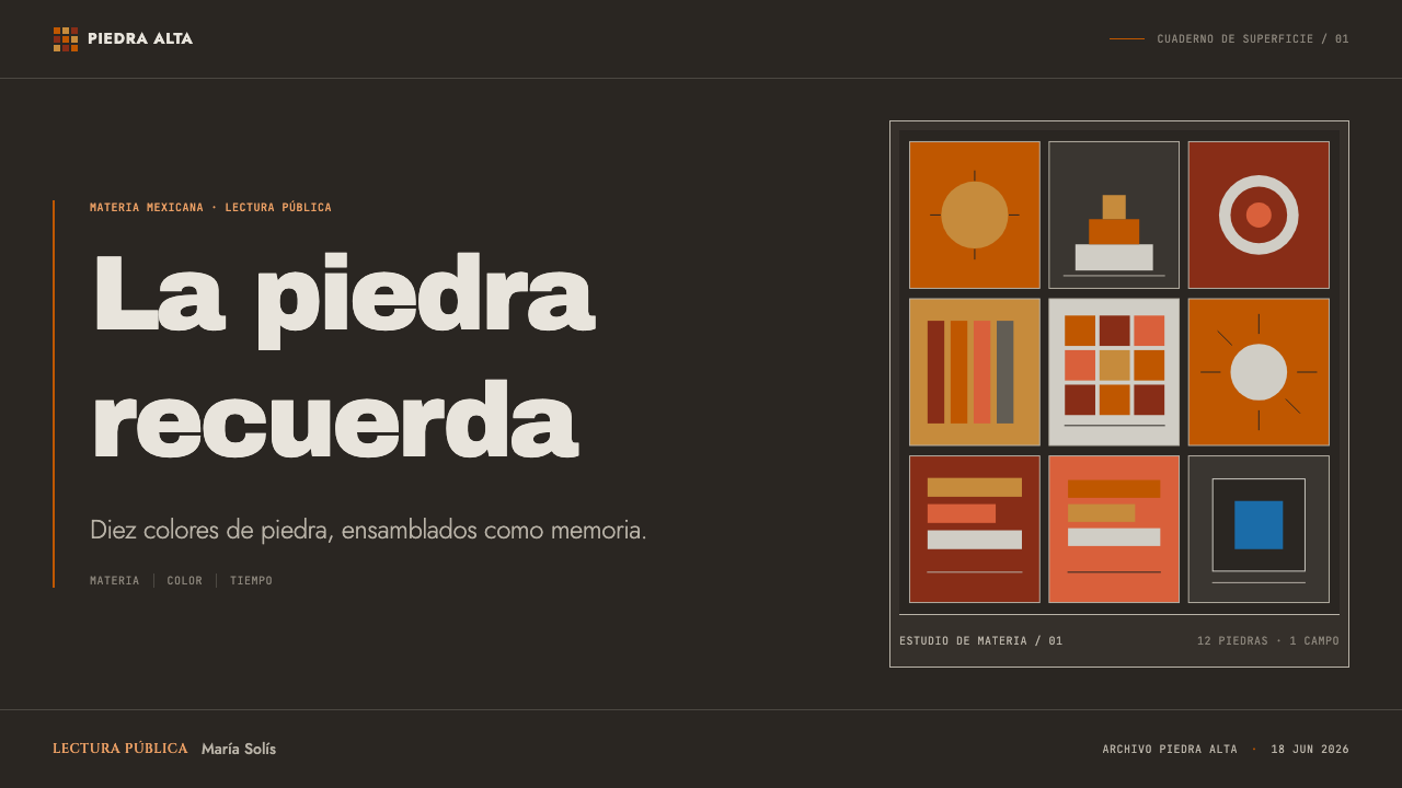 UNAM Library Mosaic design style applied to a Slide · cover
