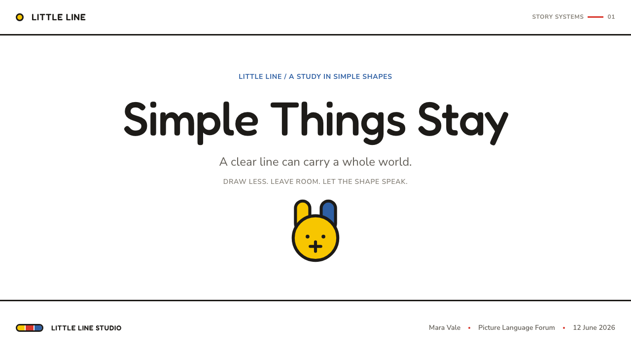 Miffy (Dick Bruna, 1955) design style applied to a Slide · cover