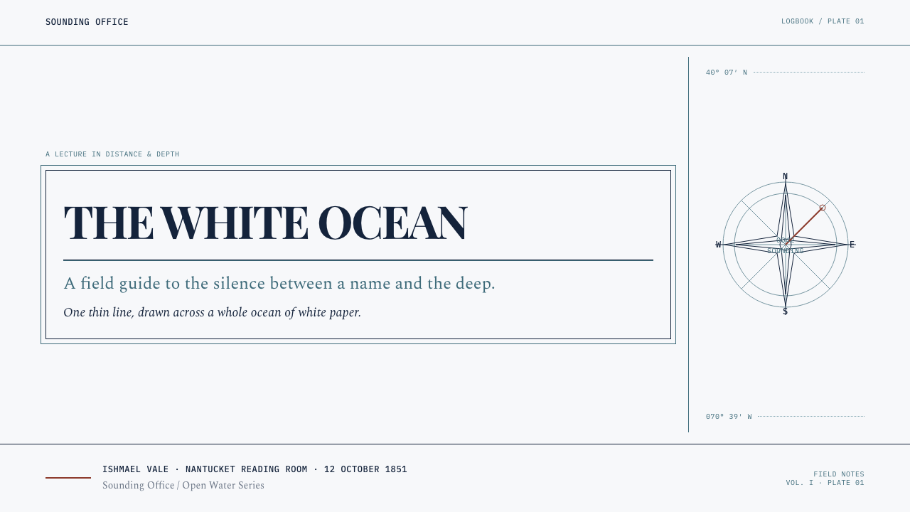 Moby-Dick (1851) design style applied to a Slide · cover