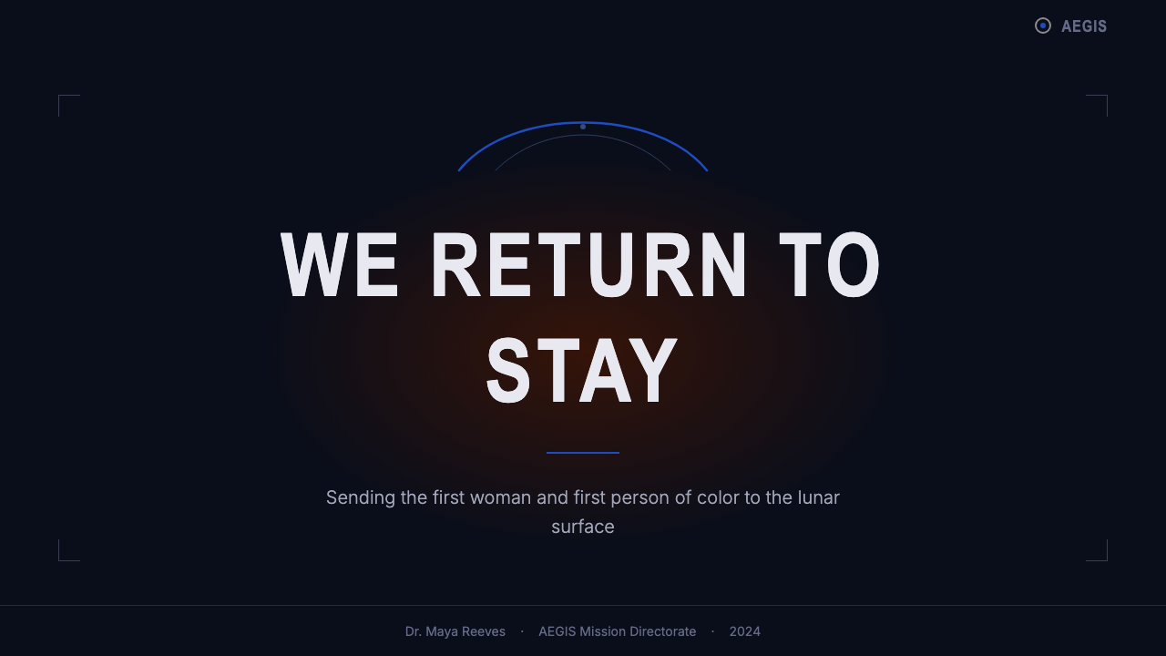 NASA Artemis Program design style applied to a Slide · cover