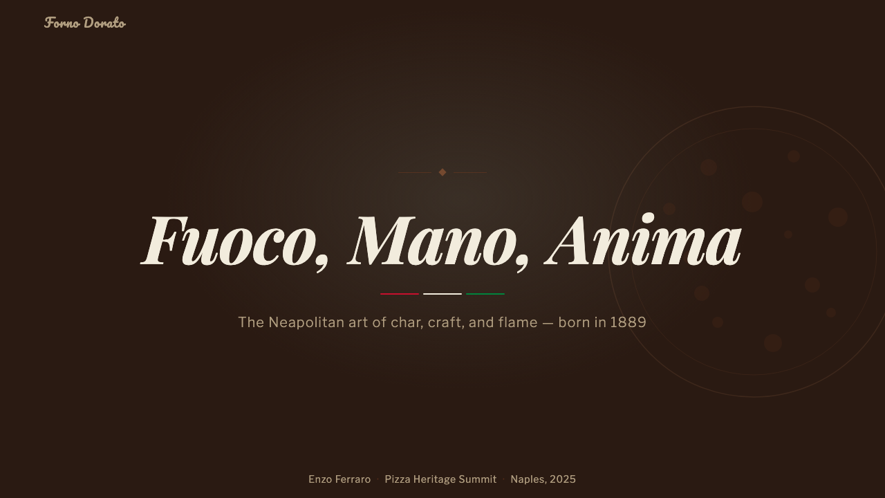 Neapolitan Pizza design style applied to a Slide · cover
