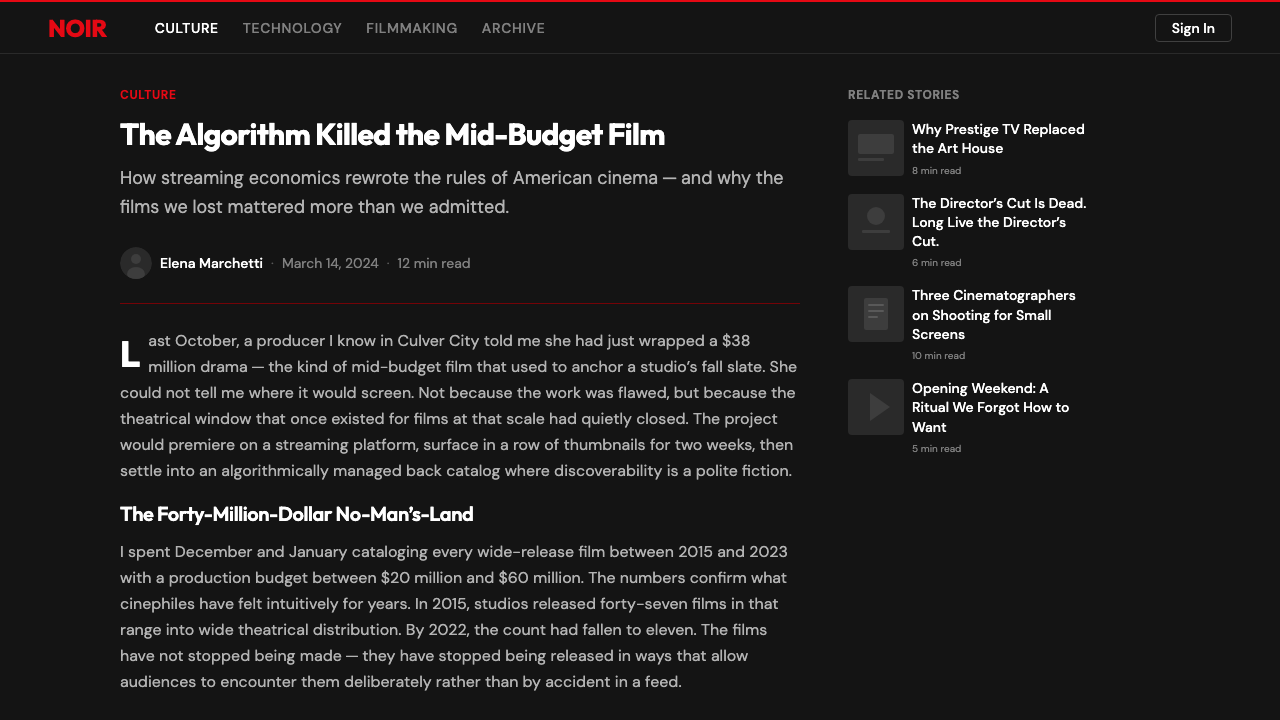 Netflix 2024 设计风格用在文章页上
