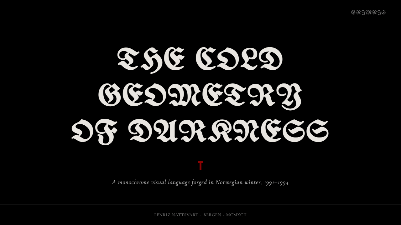 Norwegian Black Metal (1992) design style applied to a Slide · cover