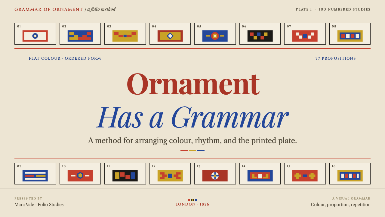 Grammar of Ornament design style applied to a Slide · cover