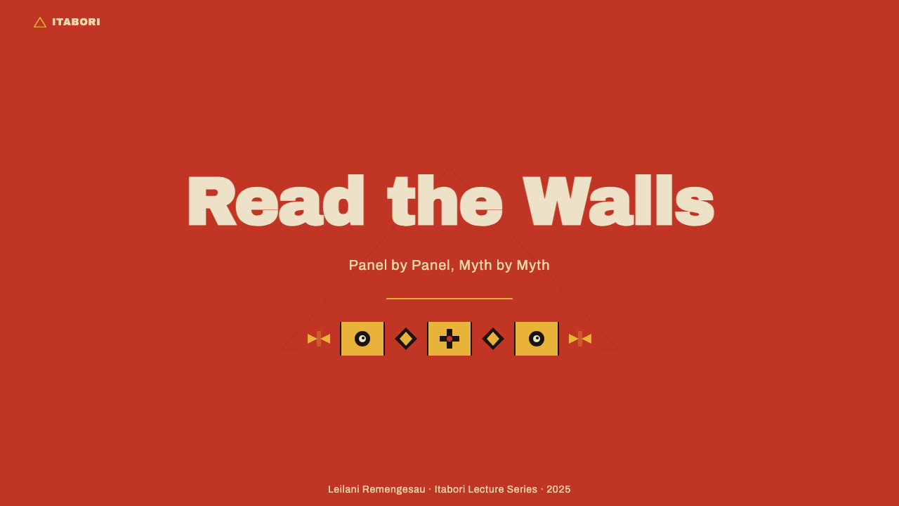 Palauan Bai Storyboard design style applied to a Slide · cover