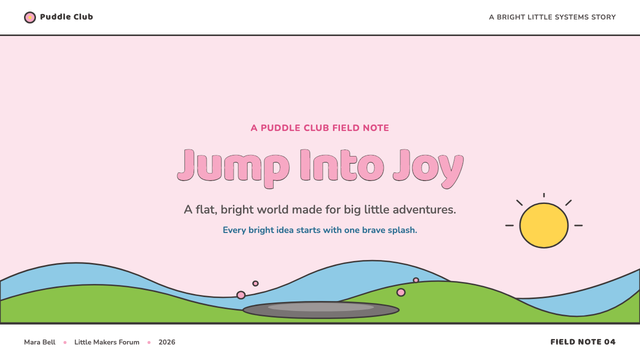 Peppa Pig (2004) design style applied to a Slide · cover