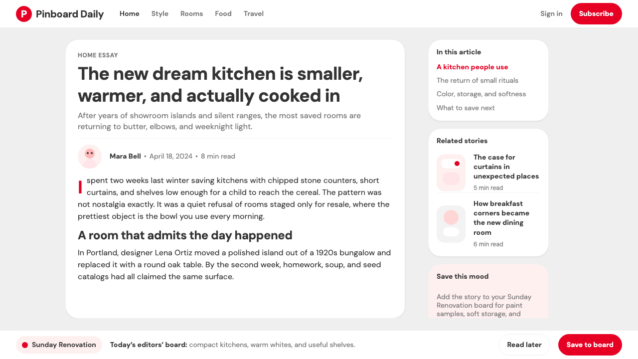 Pinterest 2024 设计风格用在文章页上