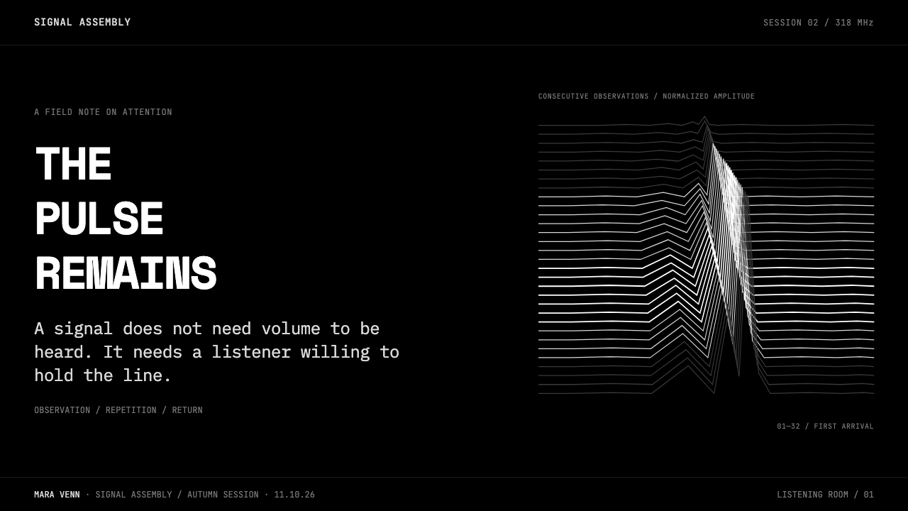 Pulsar CP1919 Stacked Plot design style applied to a Slide · cover