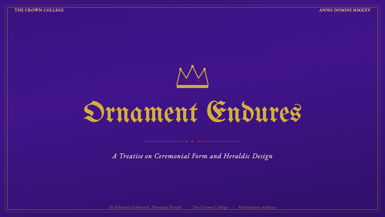 British Royal Monarchy 设计风格用在幻灯片 · 封面上