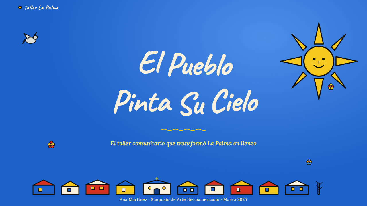 Salvadoran Fernando Llort Naïf design style applied to a Slide · cover