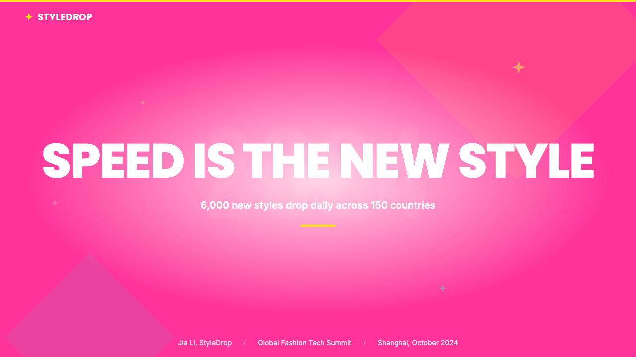 Shein Fast Fashion design style applied to a Slide · cover