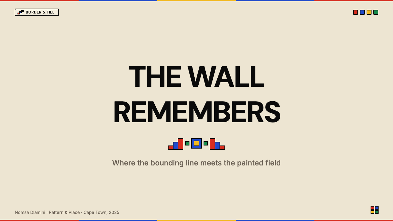 South African Ndebele House Paint design style applied to a Slide · cover