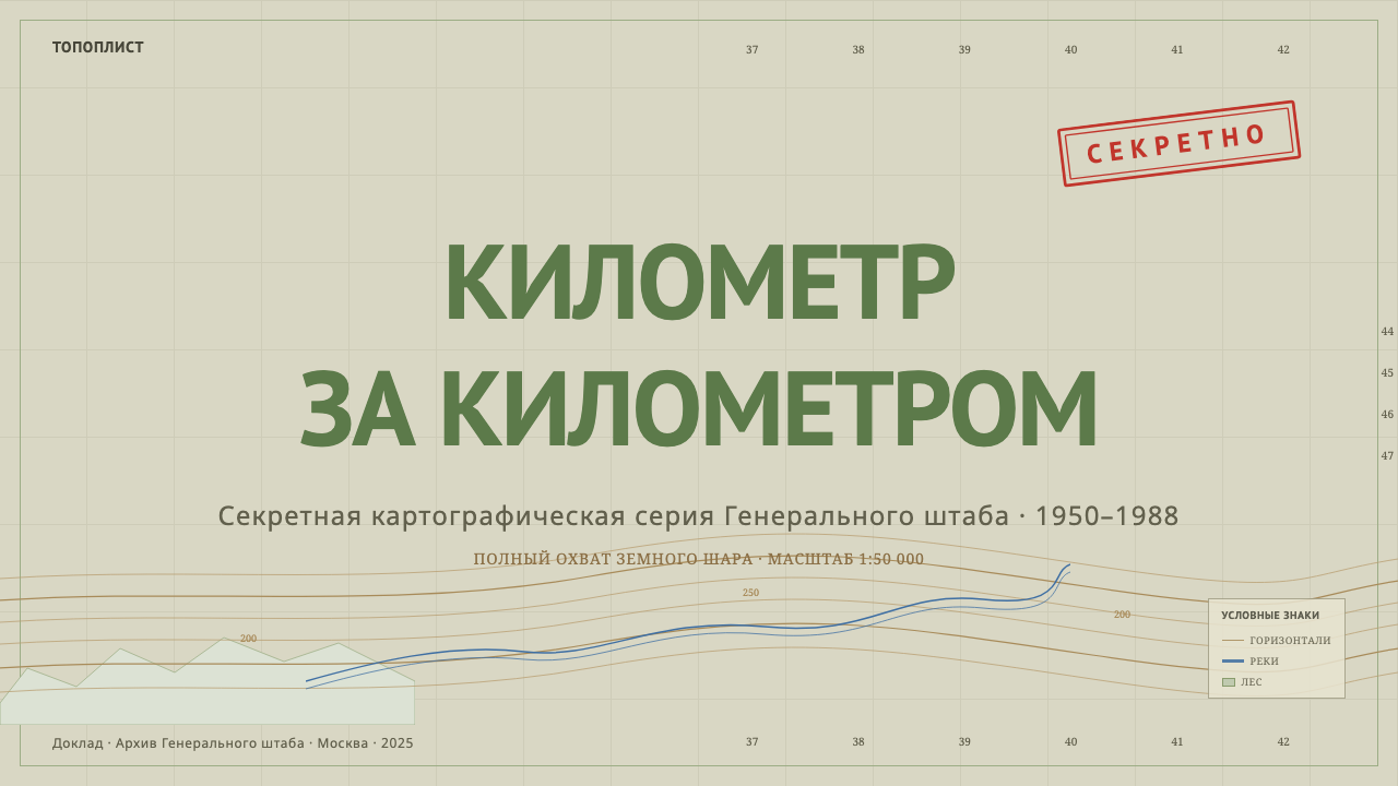 Soviet Classified Map design style applied to a Slide · cover