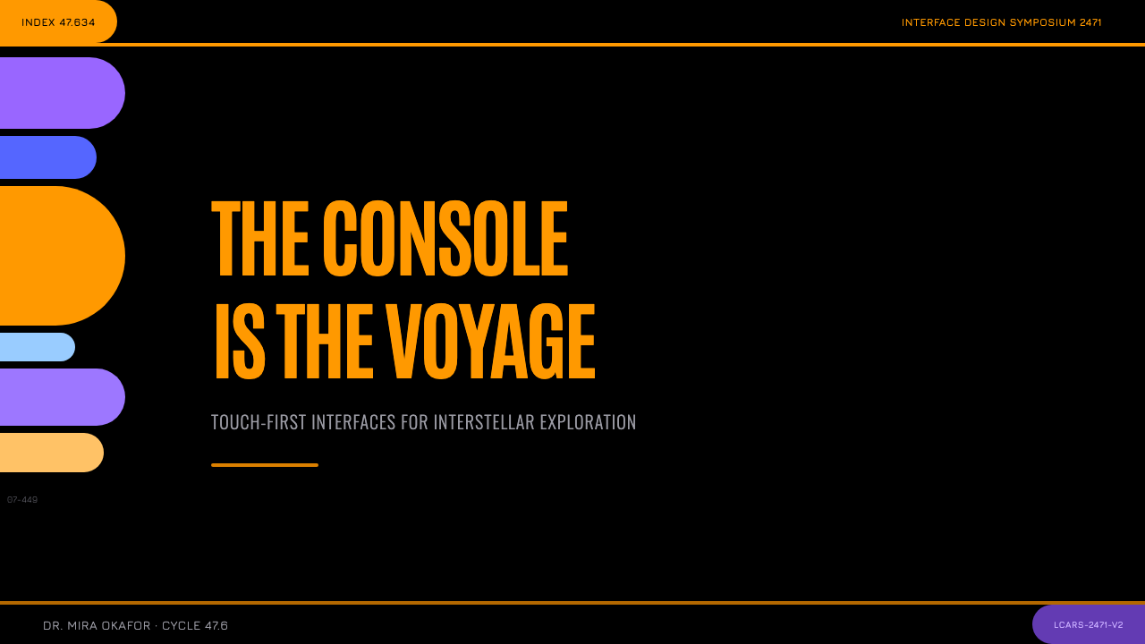 Star Trek LCARS design style applied to a Slide · cover