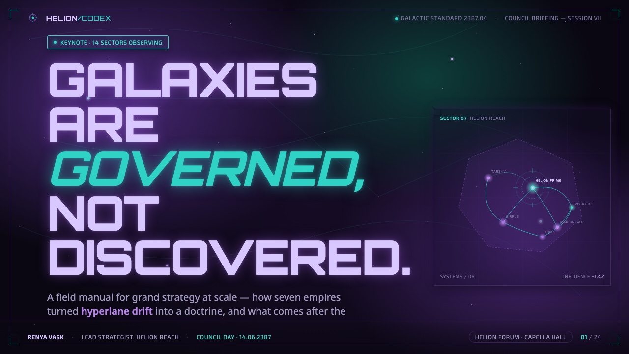 Stellaris (Galaxy Map) design style applied to a Slide · cover