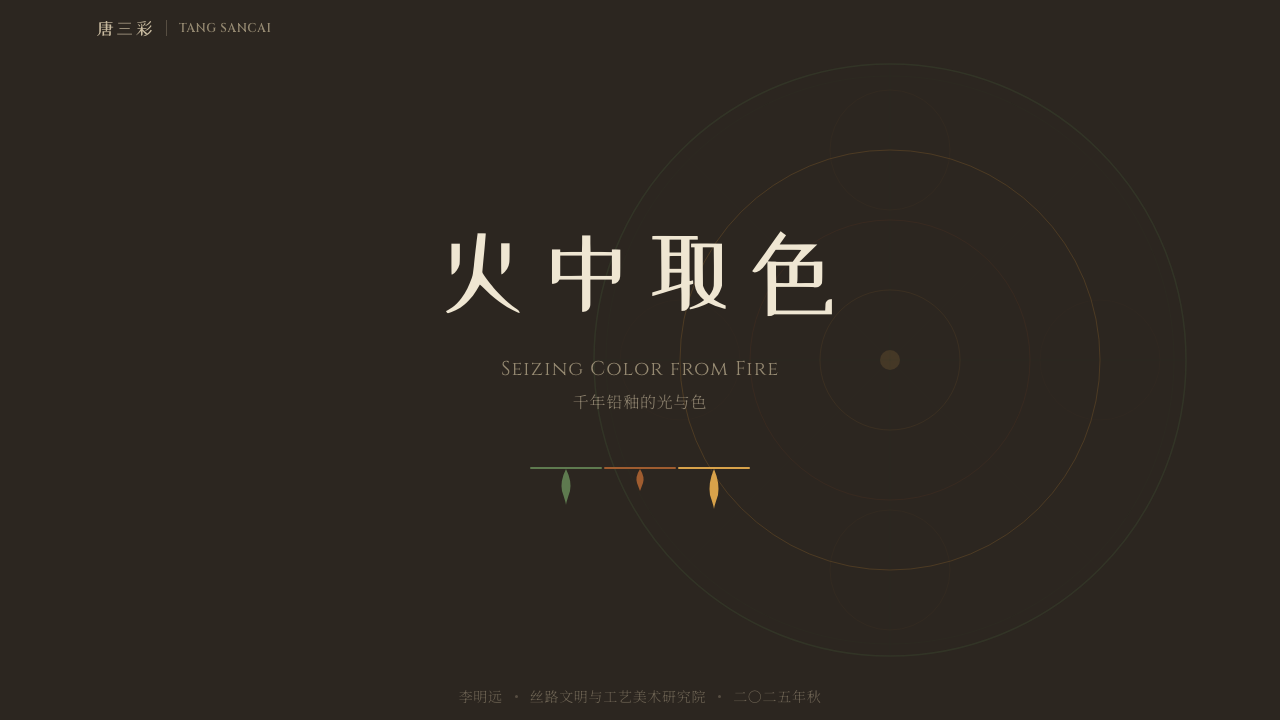 Tang Sancai 唐三彩 design style applied to a Slide · cover