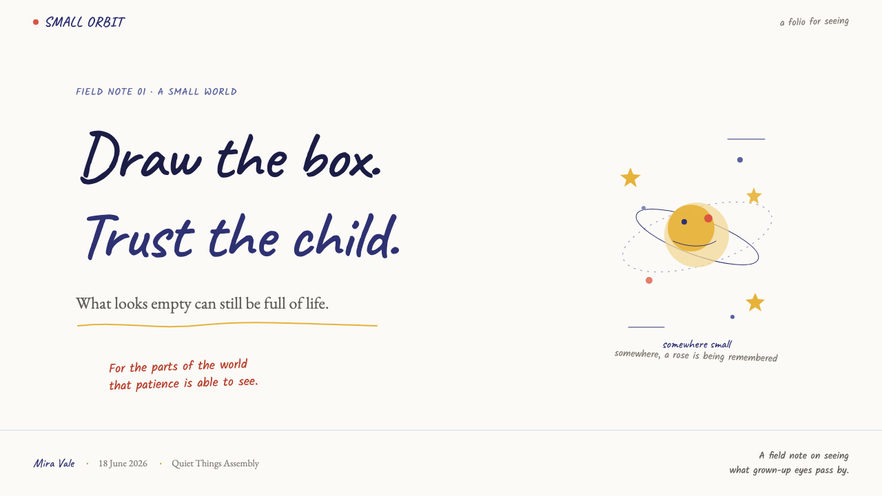 The Little Prince (1943) design style applied to a Slide · cover