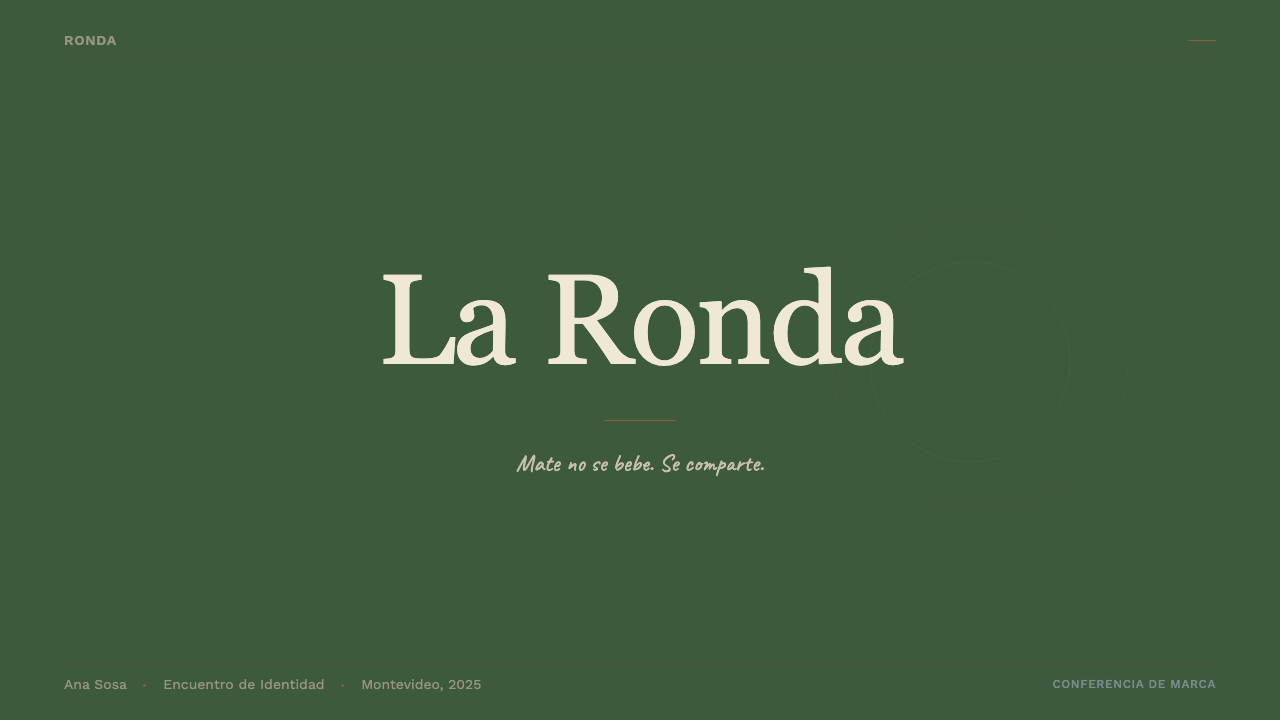 Uruguayan Yerba Mate design style applied to a Slide · cover