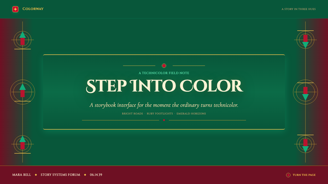 The Wizard of Oz (1939 Technicolor) design style applied to a Slide · cover