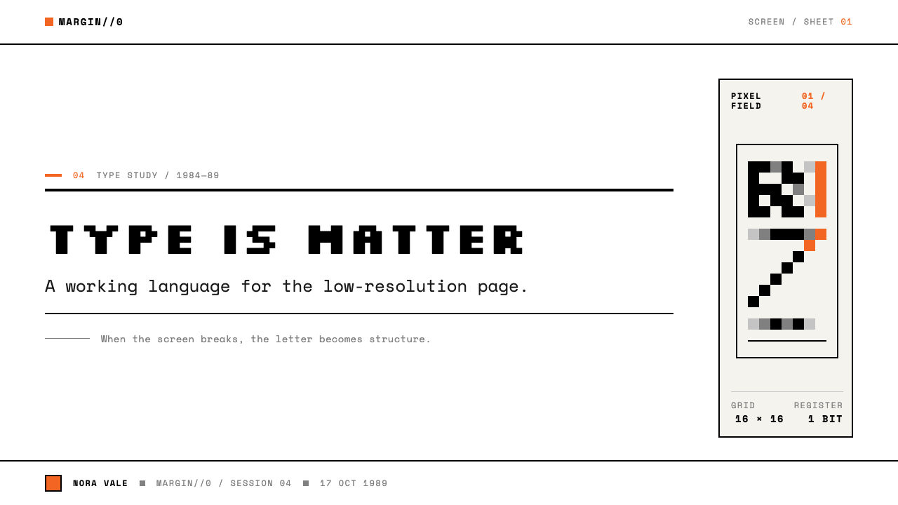 Emigre / Zuzana Licko design style applied to a Slide · cover