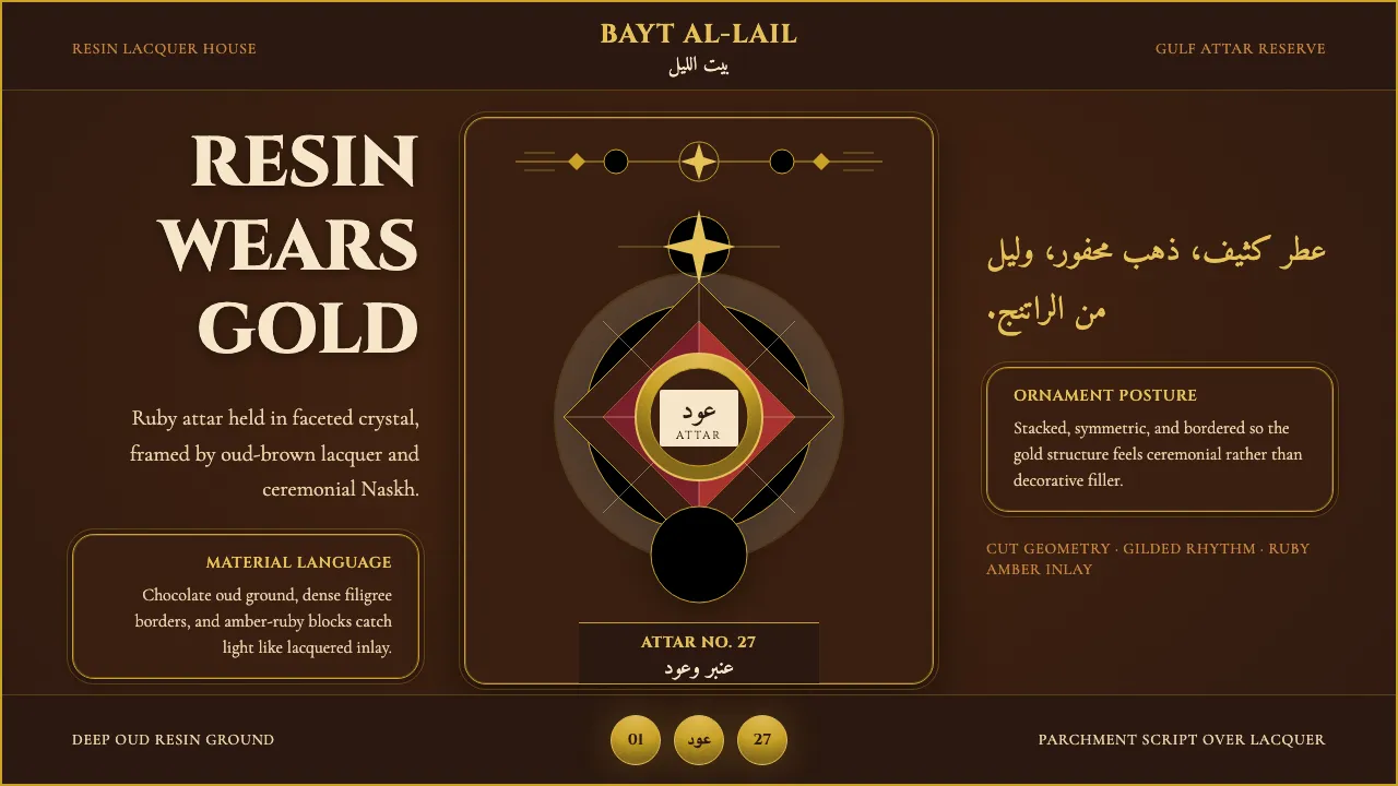 Arabian Oud Attar Bottle — Cover