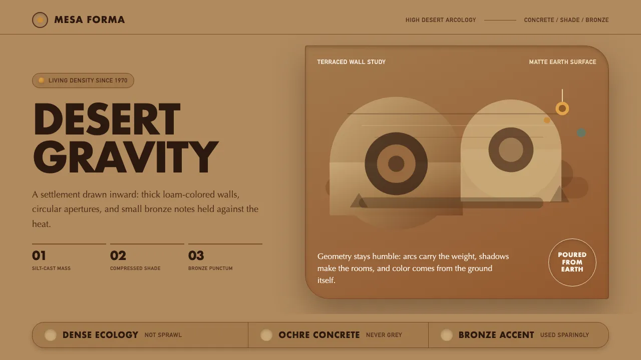 Arcosanti Arcology — Cover