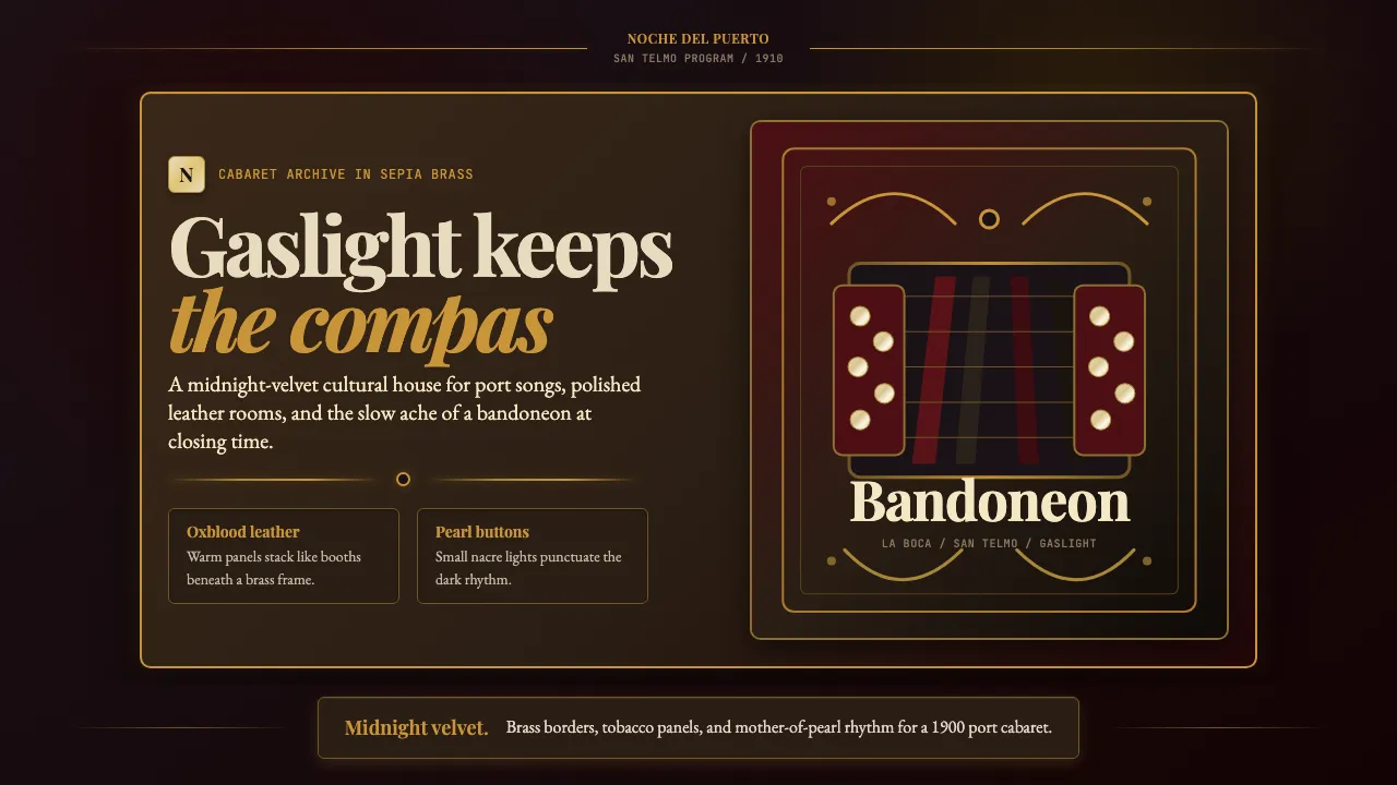 Argentine Bandoneón 1900 (Tango) — Cover