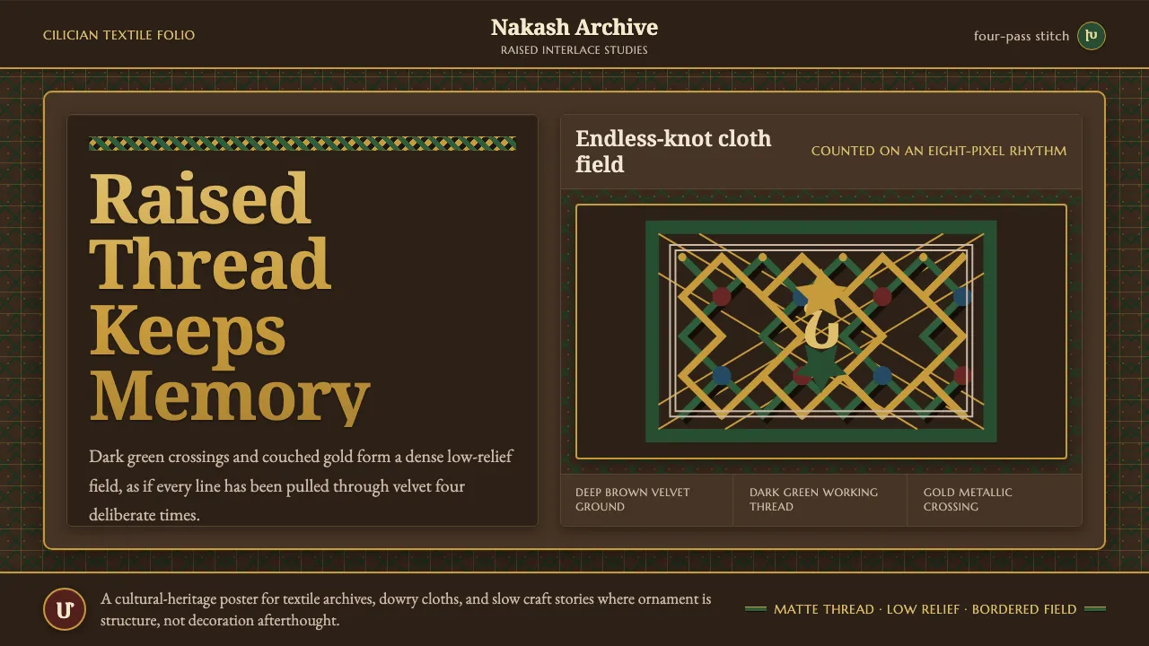 Armenian Marash Interlace Embroidery — Cover