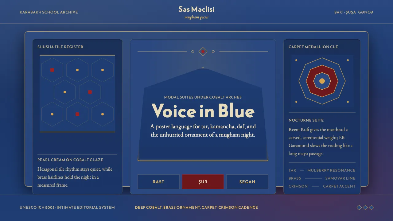 Azerbaijani Mugham Saz Blue — Cover