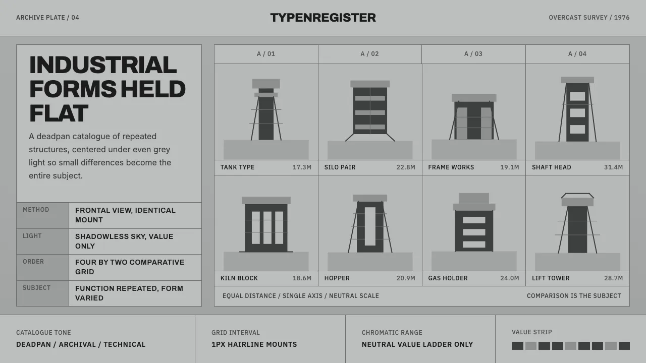 Bechers Industrial Typology — Cover