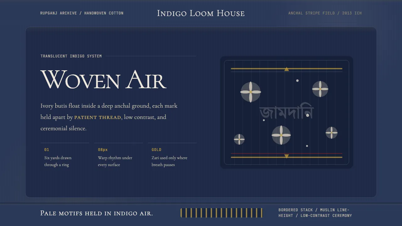 Bengali Jamdani Muslin — Cover