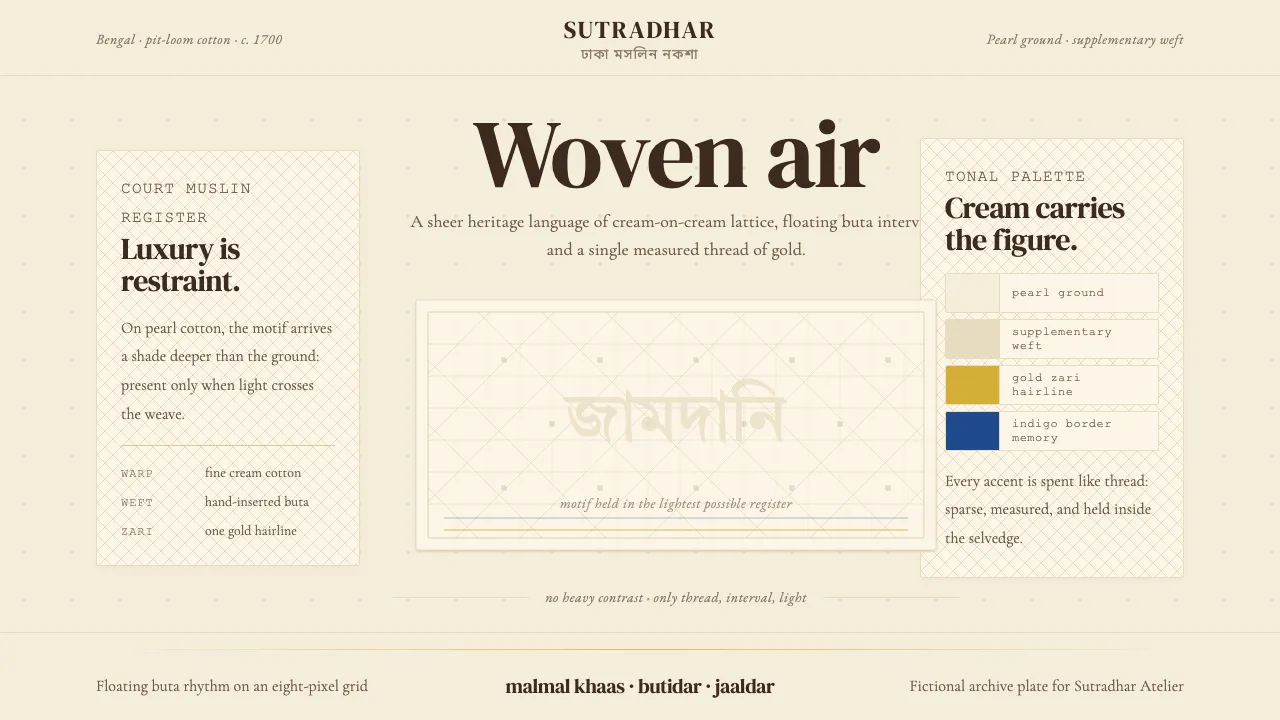 Bengali Jamdani Weaving — Cover