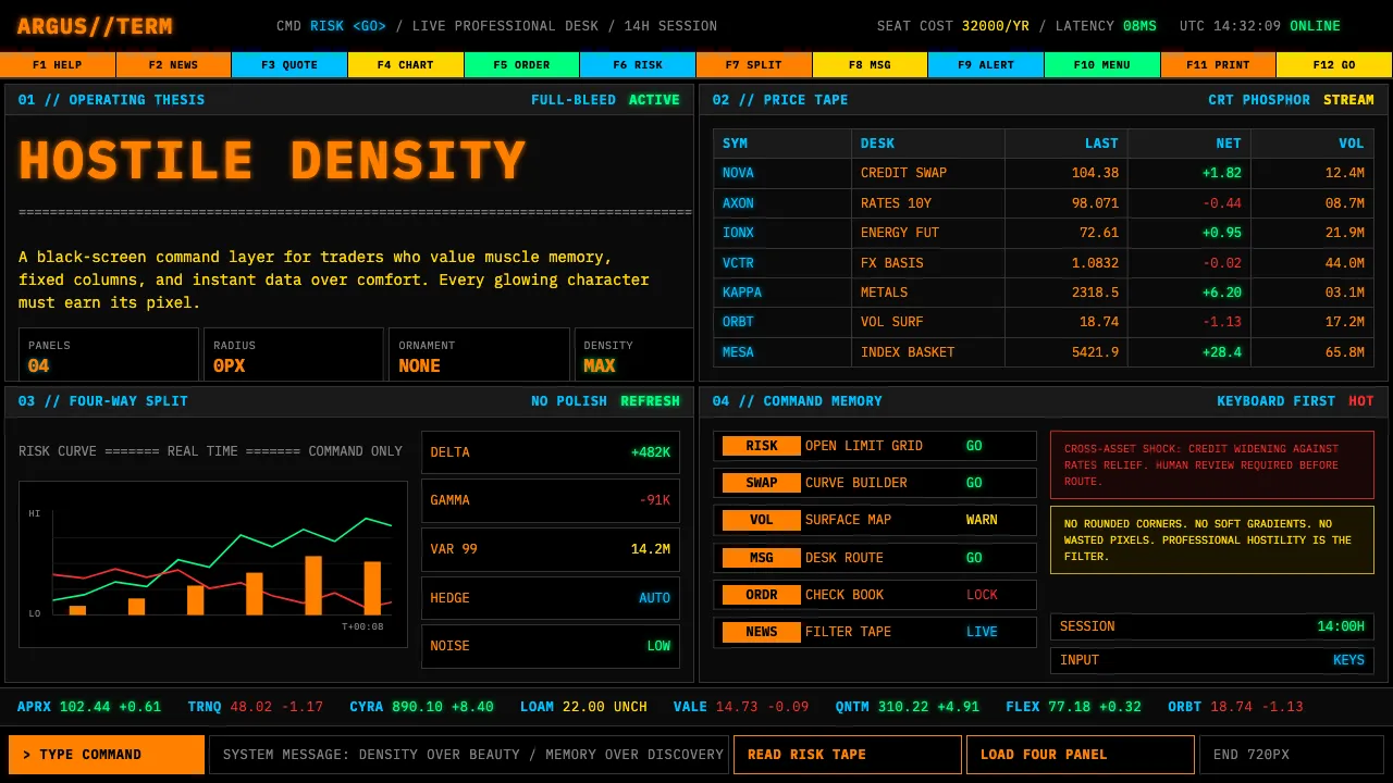 Bloomberg Terminal (CRT Green) — Cover