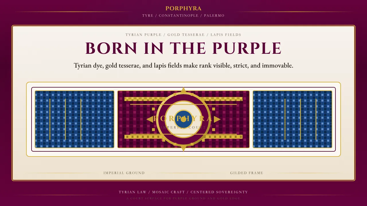Byzantine Tyrian Purple (Imperial Court) — Cover