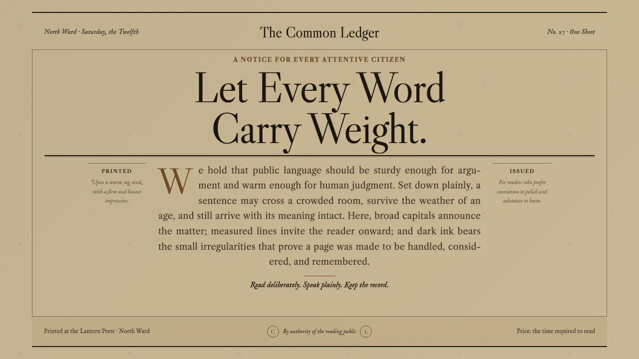 Caslon English Text Serif — Cover
