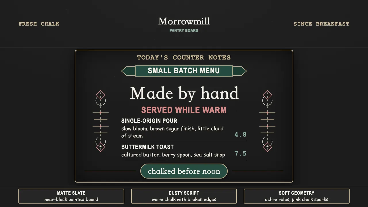 Chalk Café Board — Cover