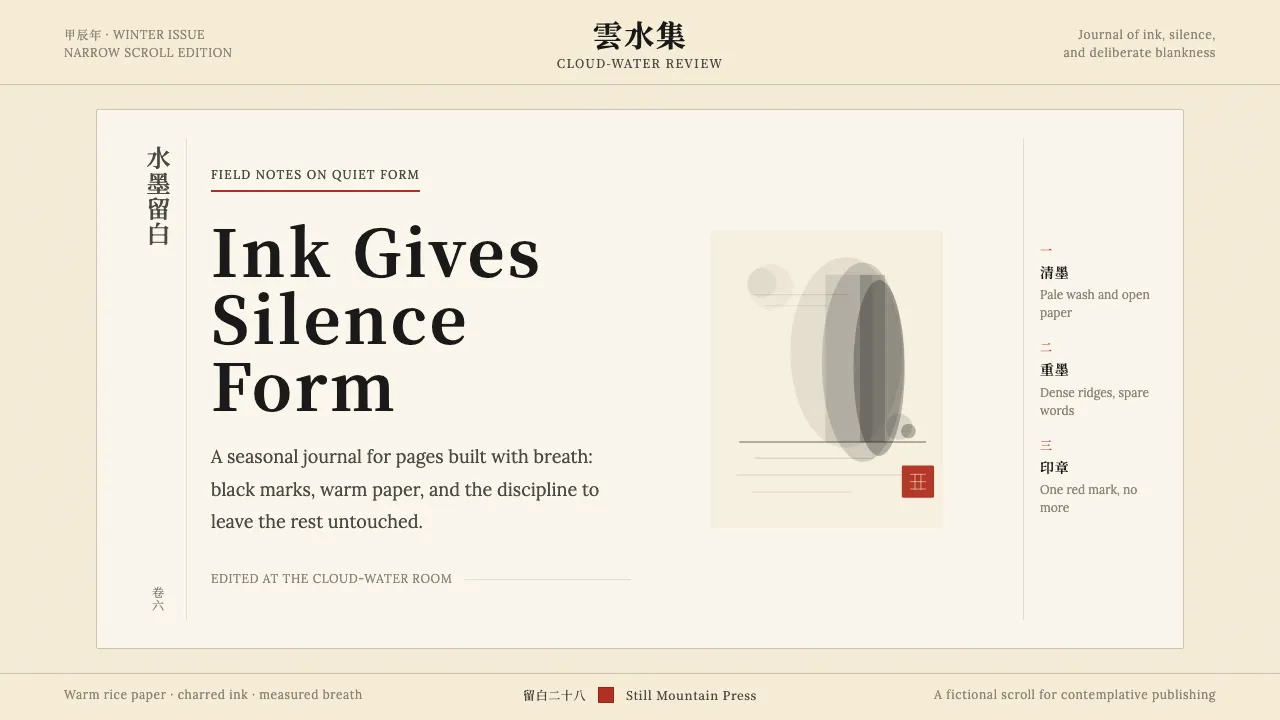 Chinese Ink Wash 水墨 — Cover