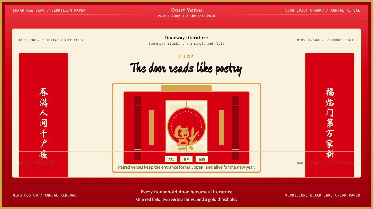 Chinese Spring Festival Red Couplet — Cover