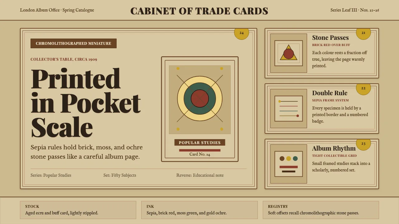 Cigarette Card Set — Cover