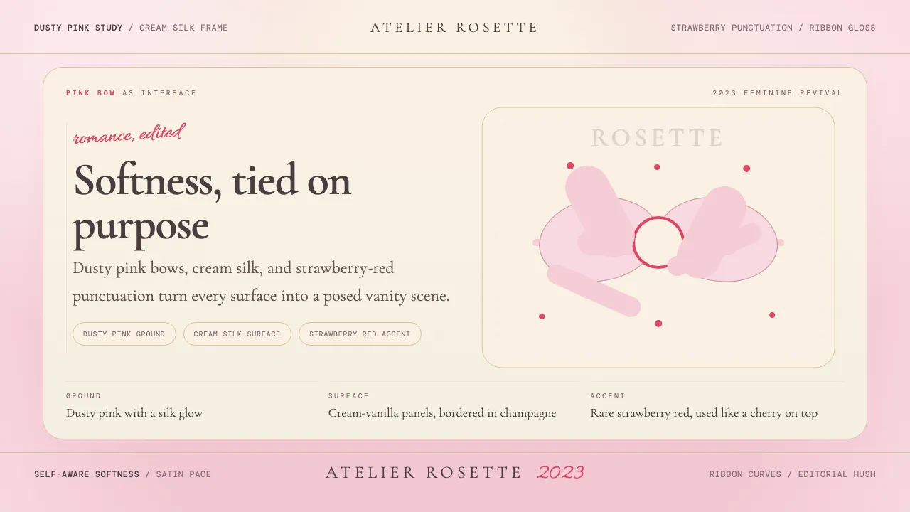 Coquette Aesthetic Pink Bow (2023) — Cover