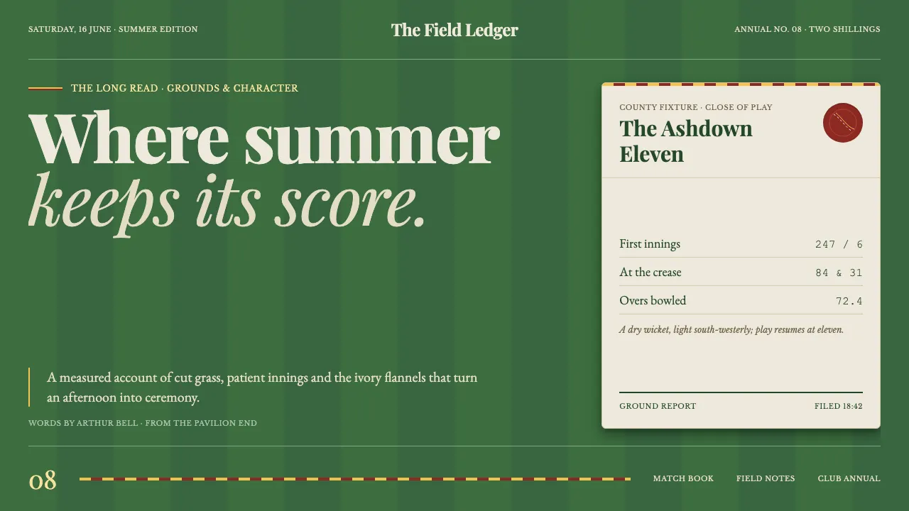 Cricket Whites Flannels — Cover