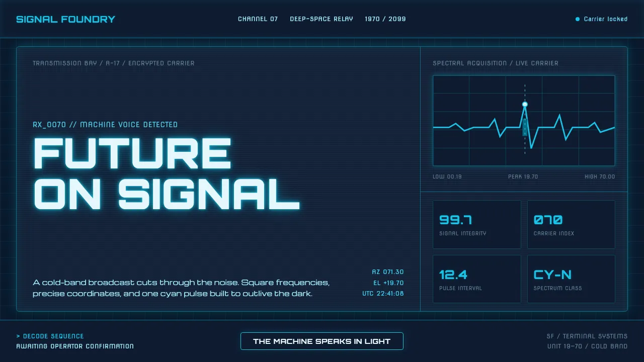 Data 70 Techno Display — Cover