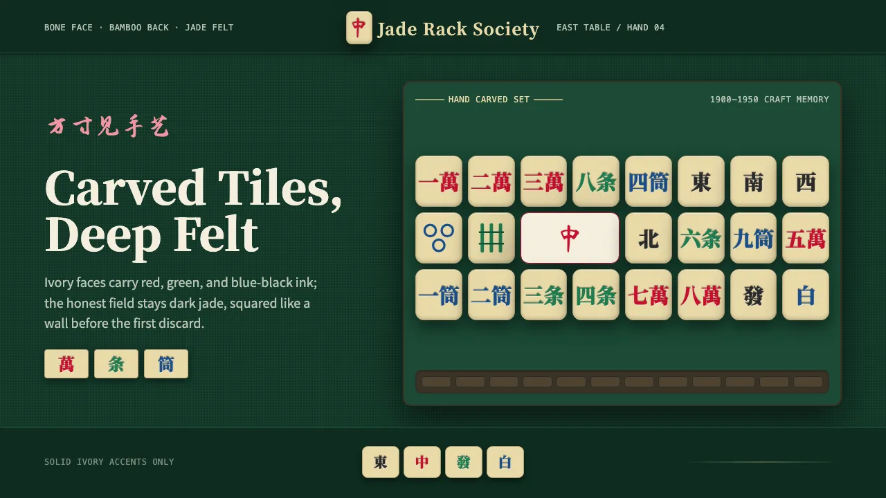 Mahjong Tile Set — Cover
