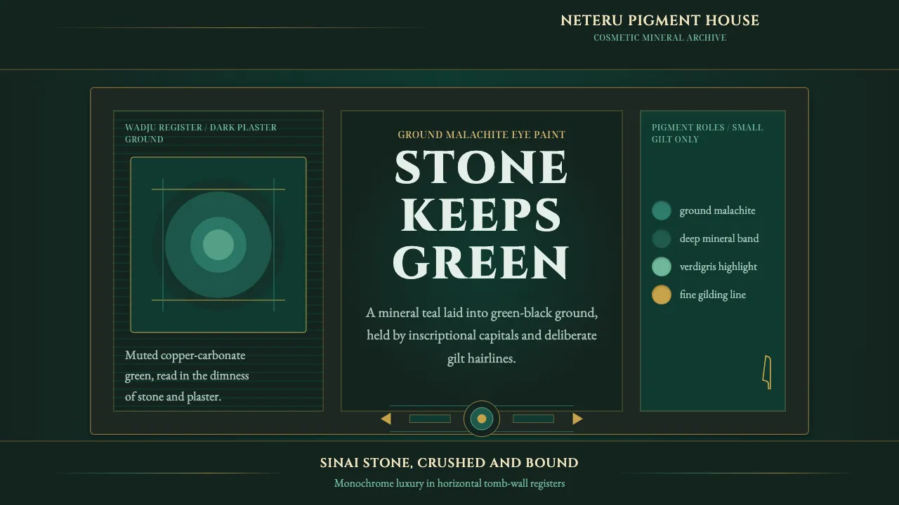 Egyptian Malachite Pigment — Cover