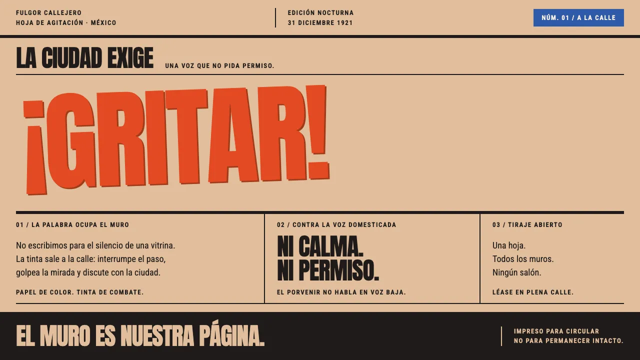 Estridentismo — Cover