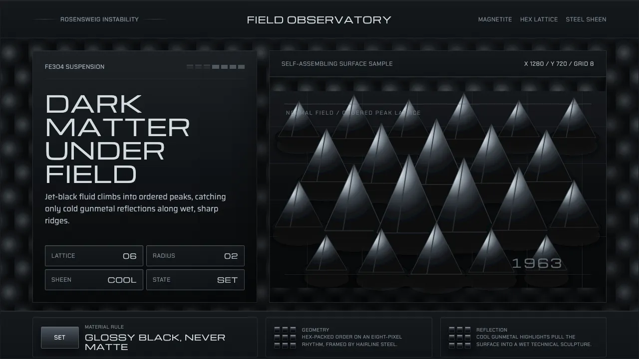 Ferrofluid Spike Field — Cover
