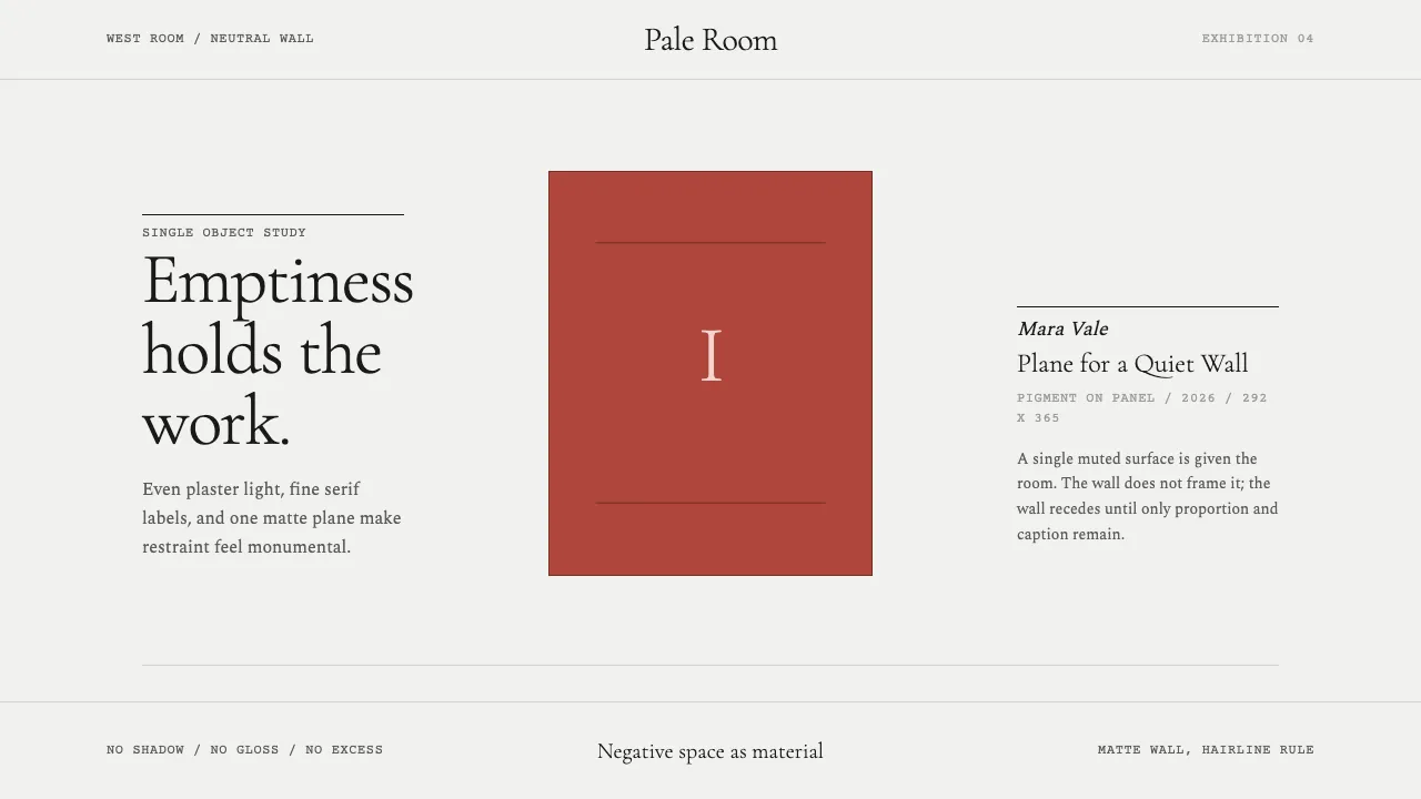 White Cube Gallery — Cover