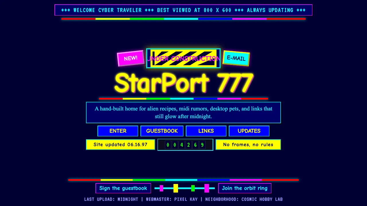 GeoCities Personal Web — Cover
